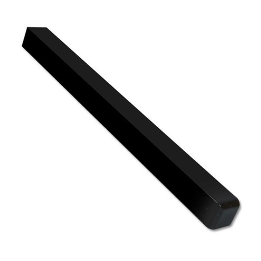 Square Fascia Corner 500mm (Plain Black)