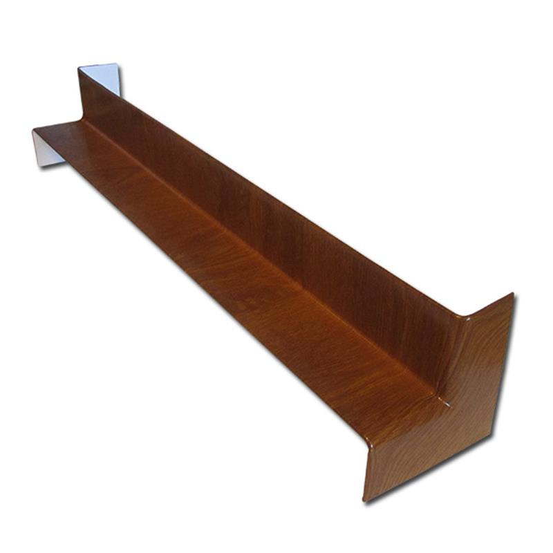 Square Fascia Corner Int D/Ended 500mm (L/Oak)