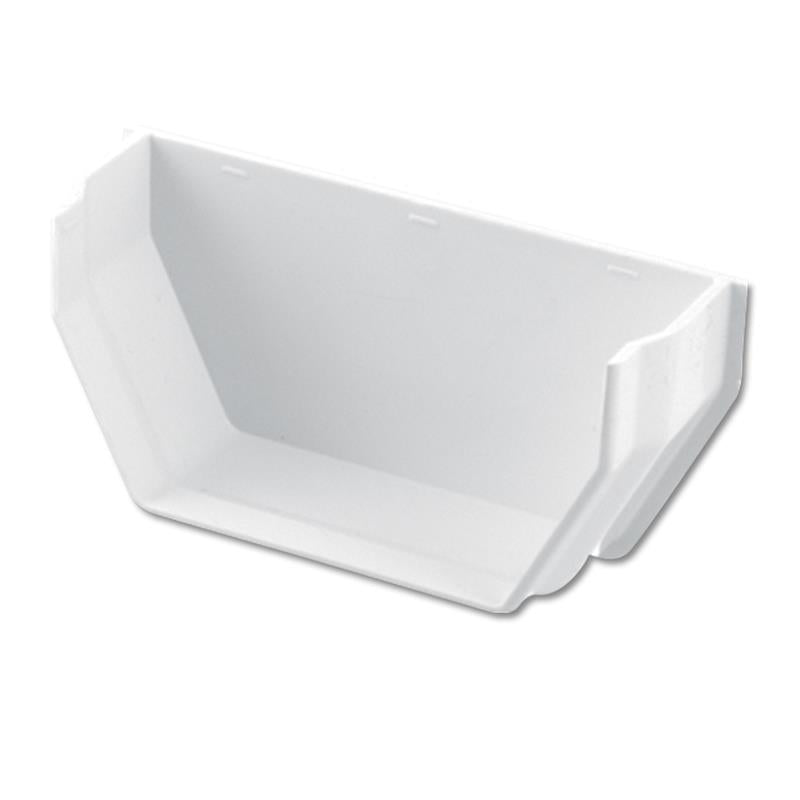 Square Gutter Stop End Int (White)