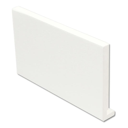 Square Replacement Fascia Box End 405mm x 1.25m (White)