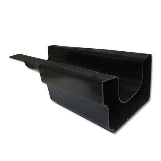 Twinplas Gutter Half Lap Connector Left Hand (Black)